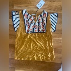 NWT Embroidered blouse
